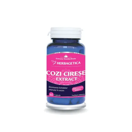 Cozi de Cireșe Extract, 60 capsule, Herbagetica