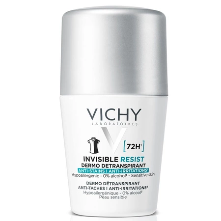 Deodorant Roll-On 72h Invisible Resist, 50 ml, Vichy