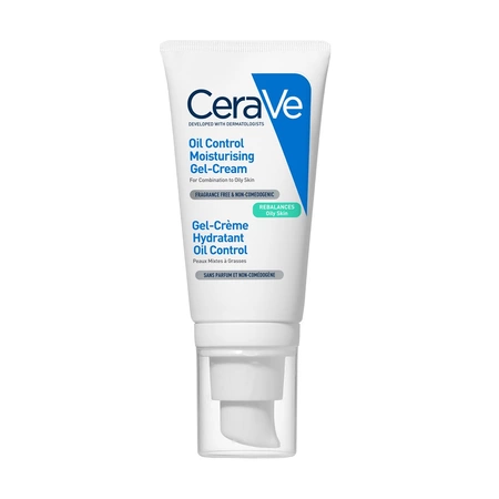 Gel-Cremă Hidratantă Oil Control pentru Ten Mixt și Gras, 52 ml, CeraVe