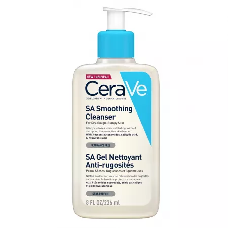 Gel de Curățare Anti-Rugozități pentru Pielea Uscată și Aspra, 236 ml, CeraVe