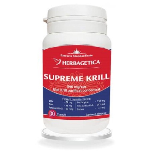 Supreme Krill, 30 capsule, Herbagetica