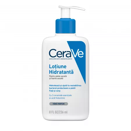 Loțiune Hidratantă Față și Corp, pentru Piele Uscată și Foarte Uscată, 236 ml, CeraVe