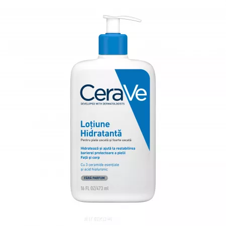 Loțiune Hidratantă  Față și Corp, pentru Piele Uscată și Foarte Uscată, 473 ml, CeraVe