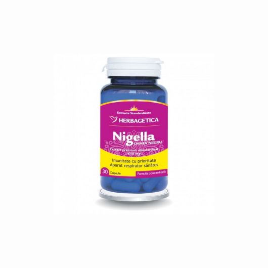 Nigella Chimen Negru, 30 capsule, Herbagetica