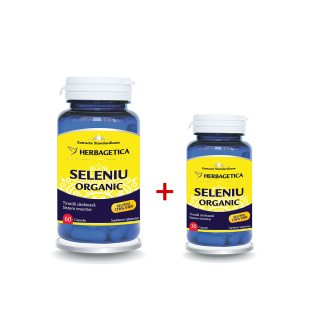 Seleniu Organic, 90 capsule Pachet Promo, Herbagetica