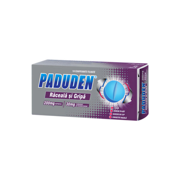 Paduden răceală și gripă, 10 comprimate, 200 mg/30 mg, Terapia