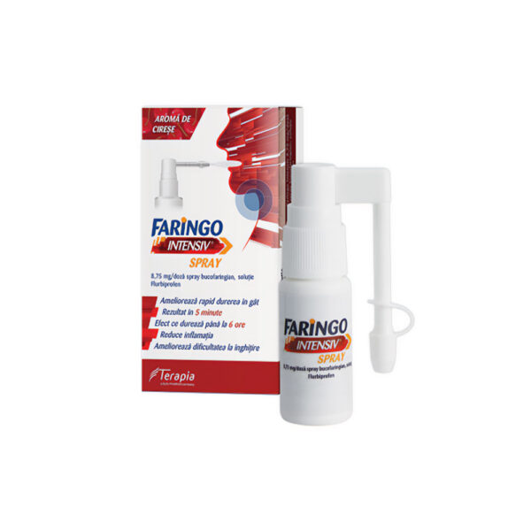Faringo Intensiv, spray bucofaringian, 8,75 mg/doză, 15 ml, Terapia