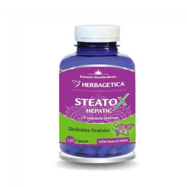Steatox Hepatic, 120 capsule, Herbagetica