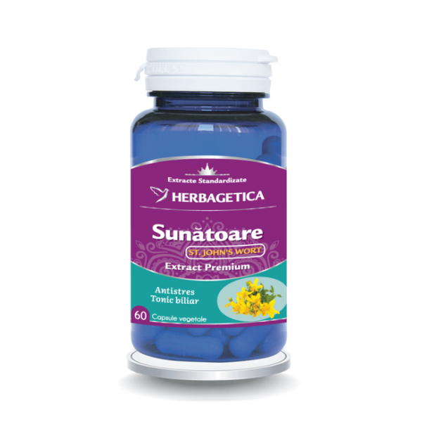 Sunătoare – St. John's Wort, 60 capsule, Herbagetica