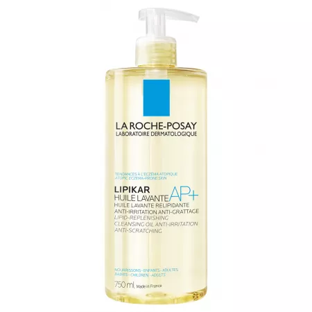 Ulei de Spălare pentru Piele Sensibilă Lipikar AP+ , 750 ml, La Roche-Posay