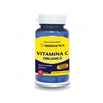 Vitamina C Organică, 60 capsule, Herbagetica