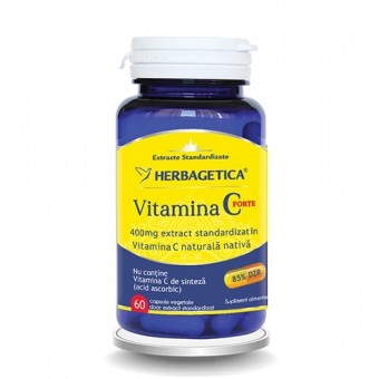 Vitamina C Forte, 60 capsule, 400 mg, Herbagetica