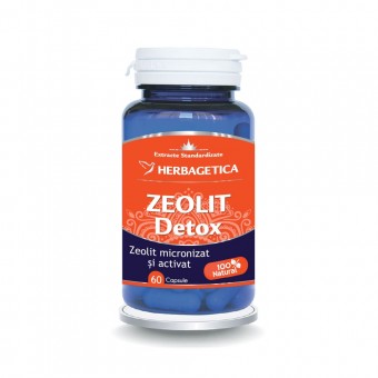 Zeolit Detox, 60 capsule, Herbagetica