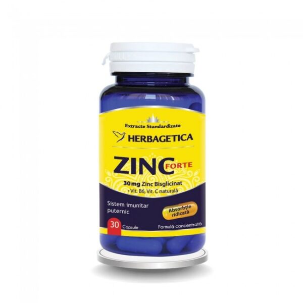 Zinc Forte, 30 capsule, Herbagetica