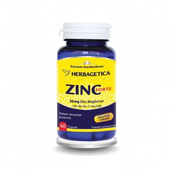 Zinc Forte, 60 capsule, Herbagetica