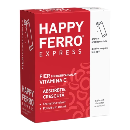 Happyferro Express, granule orodispersabile, 20 plicuri, Fiterman