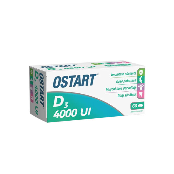Ostart D3, 4000 UI, 60 comprimate, Fiterman