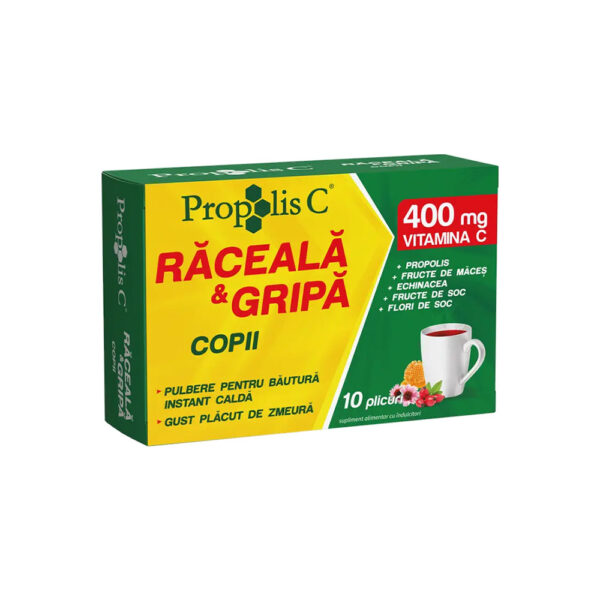 Propolis C Raceală și Gripă Copii, 10 plicuri, Fiterman