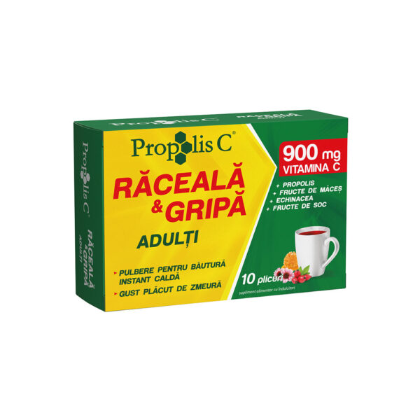 Propolis C Raceală și Gripă Adulți, 10 plicuri, Fiterman