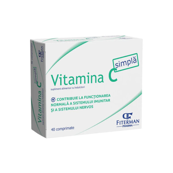 Vitamina C simplă, 180 mg, 40 comprimate, Fiterman
