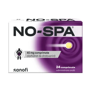 No-Spa, 40mg, 24 comprimate, Sanofi