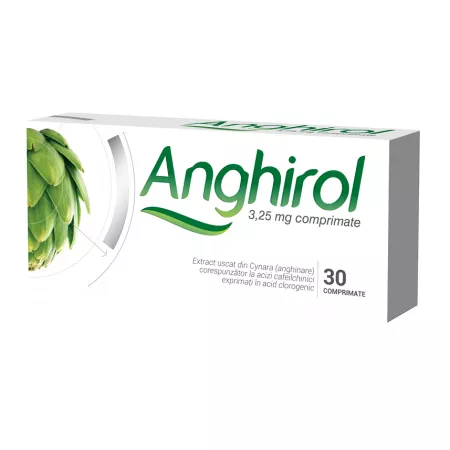 Anghirol, 3,25 mg, 30 comprimate, Biofarm