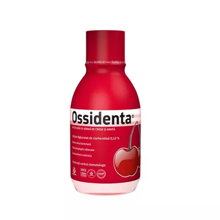 Ossidenta Cireșe + Mentă, apă de gură, 250ml, Bioland