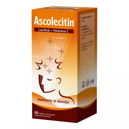 Ascolecitin, 20 tablete masticabile, Biofarm