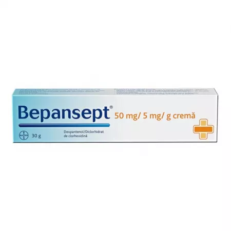 Bepansept 50 mg/5 mg/g, cremă, 30 g, Bayer