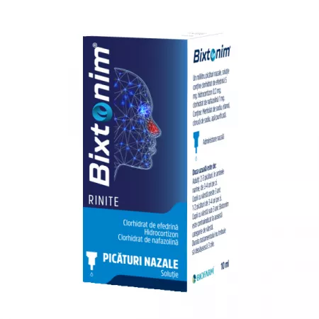 Bixtonim, soluție nazală picături, 10 ml, Biofarm