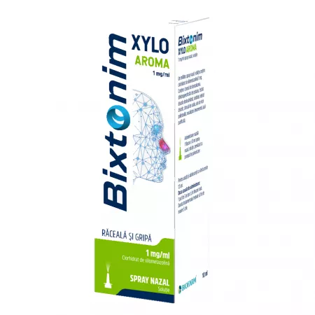 Bixtonim Xylo Aroma, 0,1%, spray nazal, 10 ml, Biofarm
