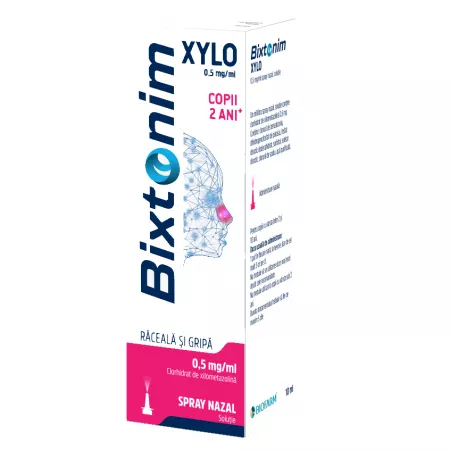 Bixtonim Xylo, 0,05%, spray nazal, 10 ml, Biofarm