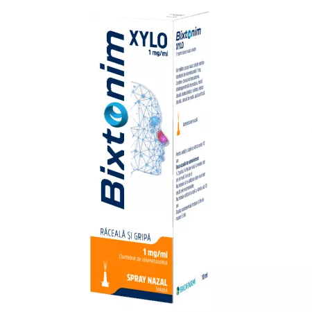 Bixtonim Xylo, 0,1%, spray nazal, 10 ml, Biofarm