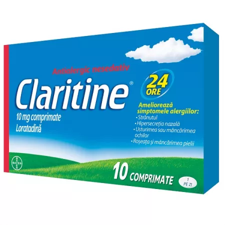 Claritine 10 mg, 10 comprimate, Bayer