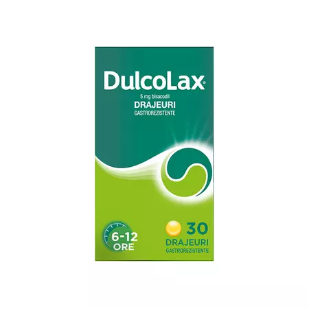 Dulcolax, 5mg, 30 drajeuri gastrorezistente, Sanofi