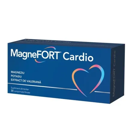 Magnefort Cardio, 30 comprimate, Biofarm