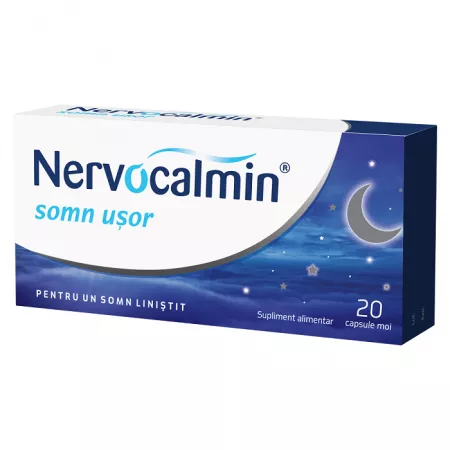 Nervocalmin Somn Ușor, 20 capsule, Biofarm