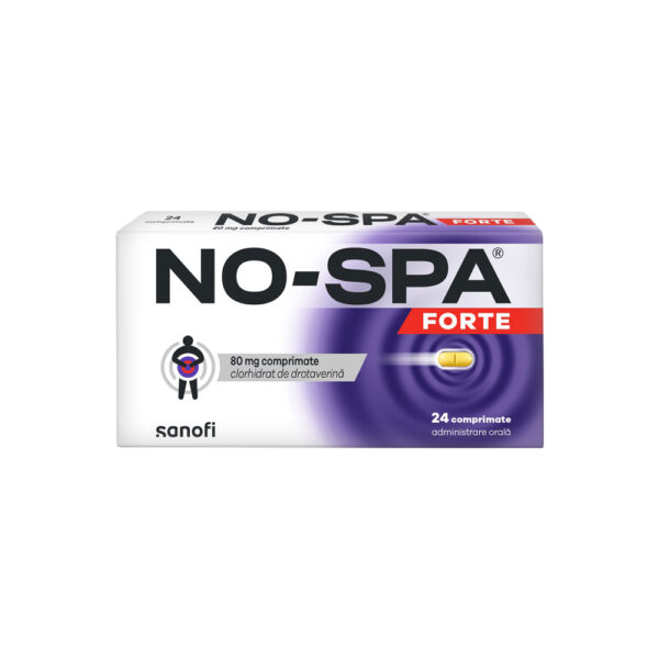 No-Spa Forte, 80 mg, 24 comprimate, Sanofi