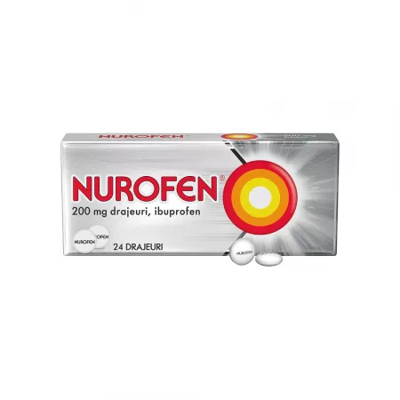 Nurofen, 200mg, 24 drajeuri, Reckitt Benckiser