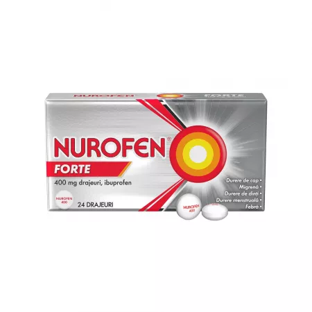 Nurofen Forte, 400mg, 24 comprimate filmate, Reckitt Benckiser
