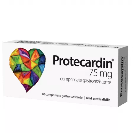 Protecardin, 75mg, 40 comprimate gastrorezistente, Biofarm