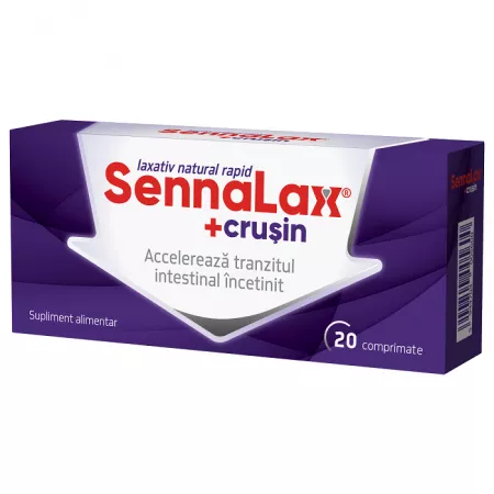 SennaLax cu Crusin, 20 comprimate, Biofarm