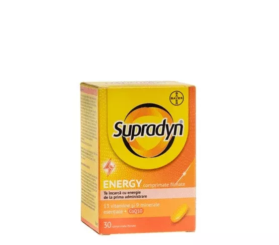 Supradyn Energy Q10, 30 comprimate filmate, Bayer