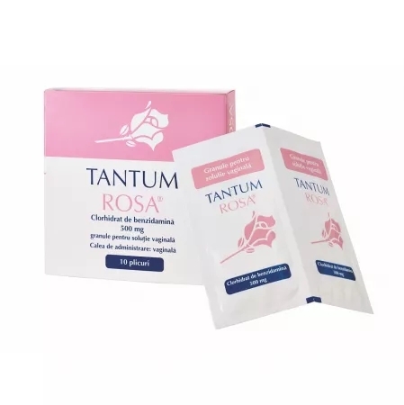 Tantum Rosa, 500 mg, granule vaginale, 10 plicuri, Angelini