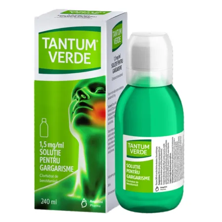 Tantum Verde, 0,15%, soluție pentru gargară, 240 ml, Angelini