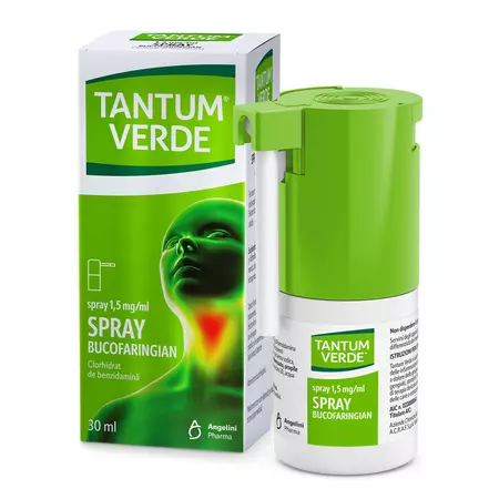 Tantum Verde Copii, 1,5 mg/ml, spray oral, 30 ml, Angelini