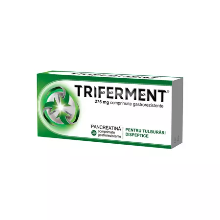 Triferment, 275mg, 30 drajeuri, Biofarm
