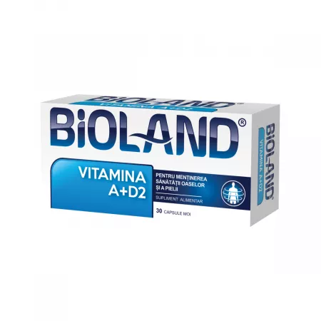 Vitamina A+D2, 30 comprimate, Bioland