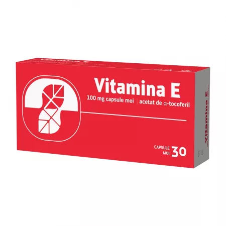 Vitamina E, 100mg, 30 capsule moi, Biofarm