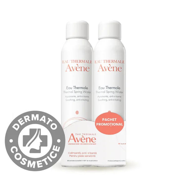 Apă Termală Avène, spray, 2 x 300 ml, pachet promo, Avène